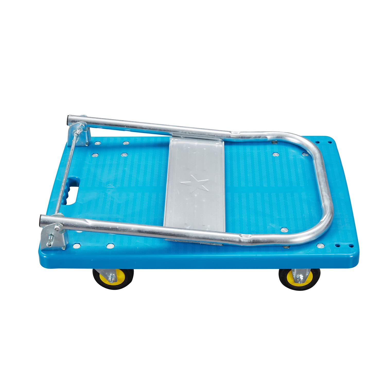 KATSU Tools Schwerlast Leichtgewicht Faltbare Plattform Trolley, Kunststoff Lagerwagen mit 150KG Kapazität, Schwenkräder, Einfach zu Verstauen