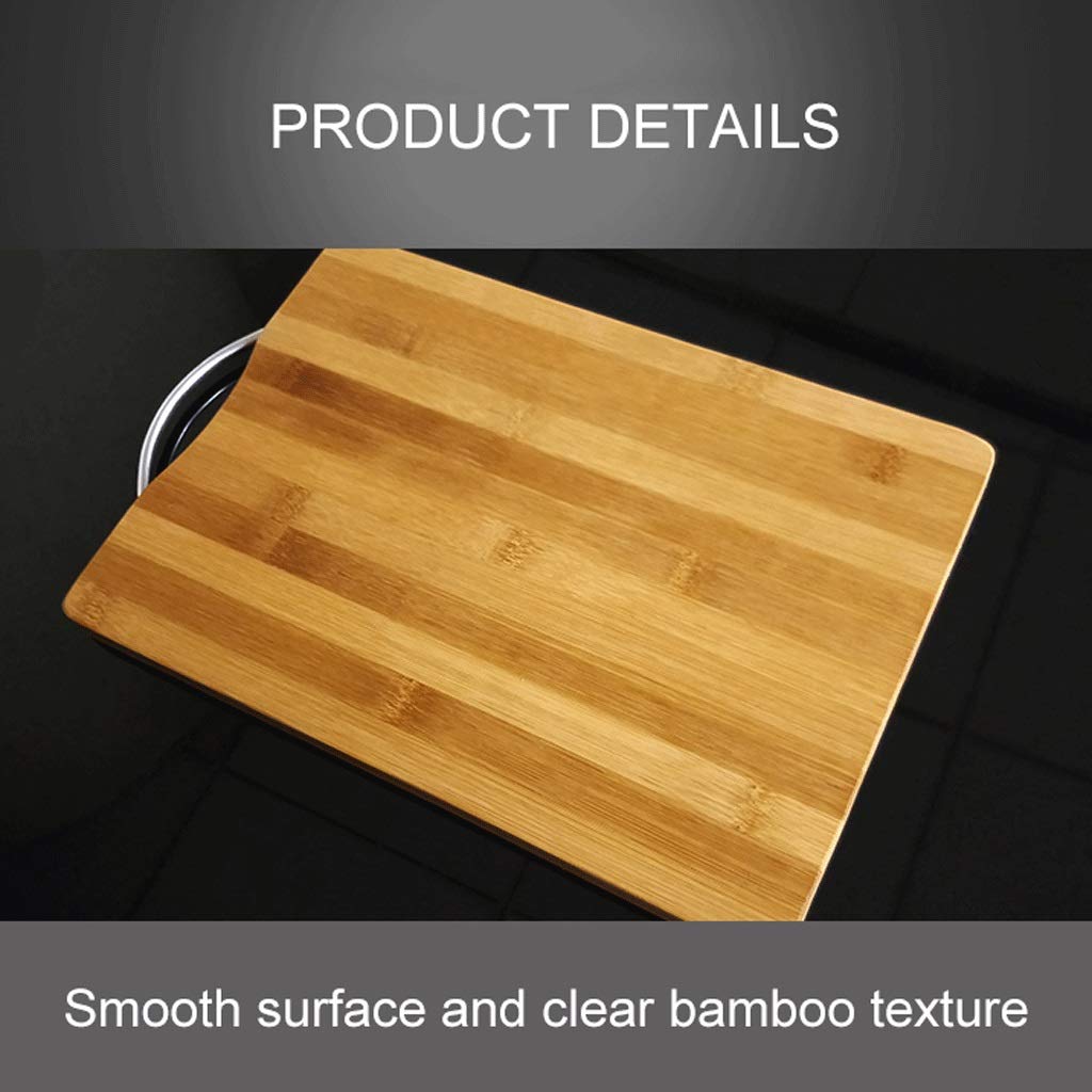 Tabla de Cortar de bambú Natural para Cocina y hogar, Rectangular, con asa, para Carne y Verduras. Los Mejores Accesorios de Cocina.