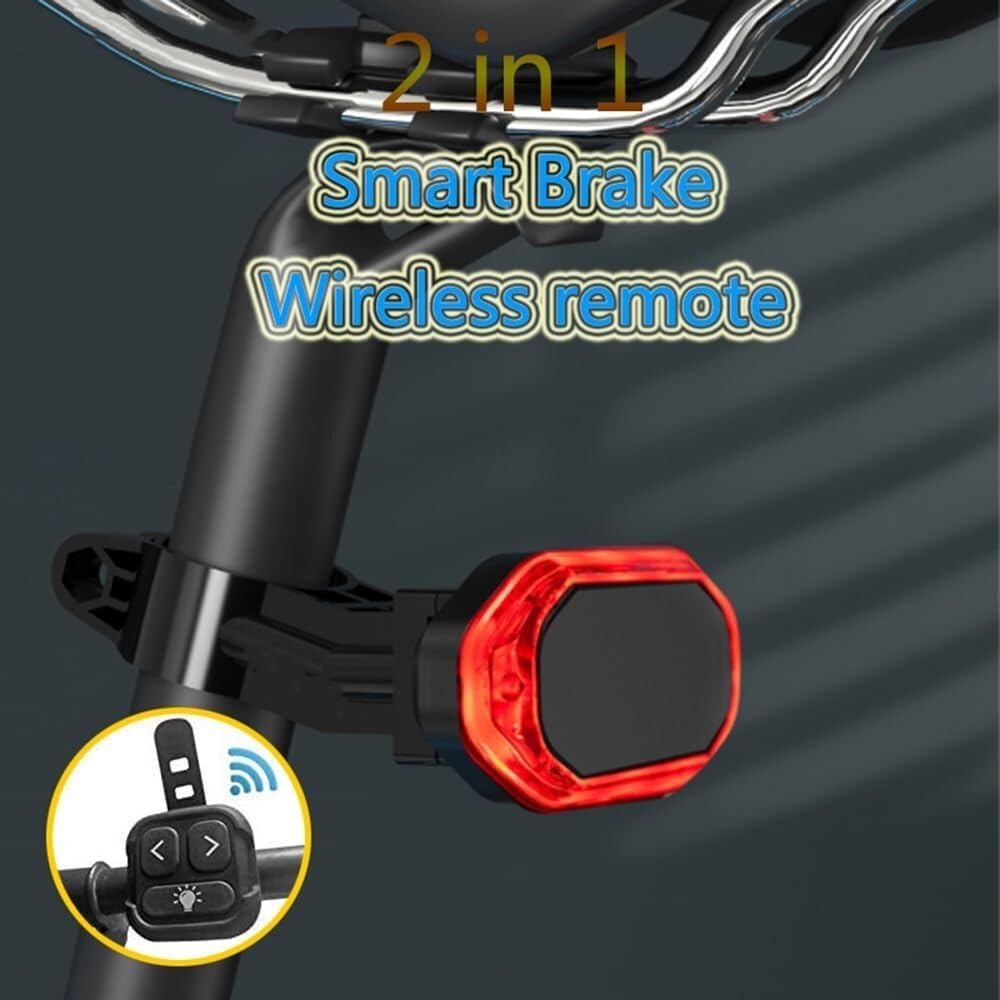 Bicycle Light Smart Rear Light Brake Sensing Bike Tail Lamp Saddle Seatpost Waterproof LED Charging Cycling Taillight