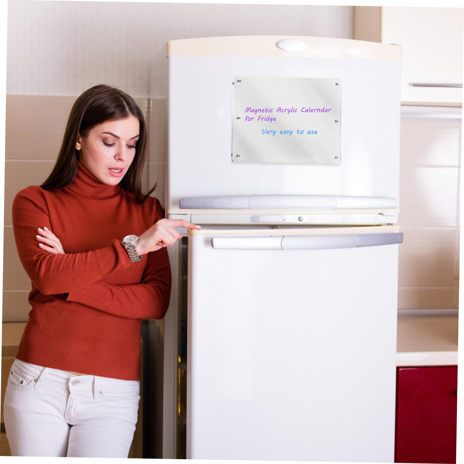 Tofficu Lavagna Magnetica Digitale Lavagnetta Cancellabile A Secco Per Frigorifero Per Elenchi Di Cose Da Fare Giornalieri