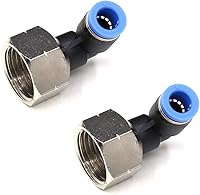 Vista 18 de CEKER 1/2 Codo Macho Conexiones de Empuje para Líneas Aéreas Accesorios de Conexión de 90 Grados, Conexiones de Aire, Tubo PL de 12 mm Od x 1/2