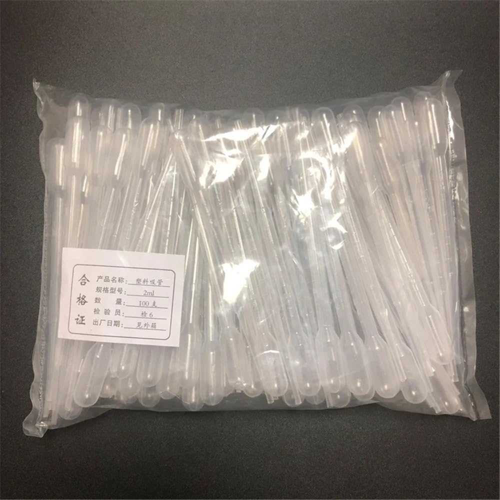 Cristalería de Laboratorio Lote de 200 pipetas de transferencia graduadas desechables de 0,5 ml a 10 ml.(10mL)