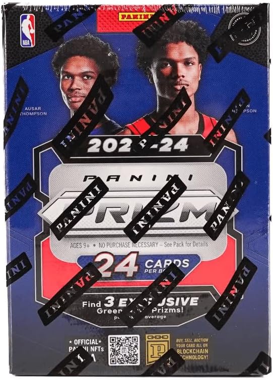 Panini 2023-24 Prizm Basketball Fanatics Hobby Blaster Box (6 Packs, 24 Cards, Green Wave Prizms!)