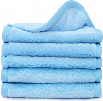 Pasam Home Makeup Eraser Reusable Make Up Remover Eraser Even Waterproof Make Up in Seconds Just with Water Chemical Free Eyeliner Lipstick Foundation Powder Highlighter Eyebrown (5Blue)