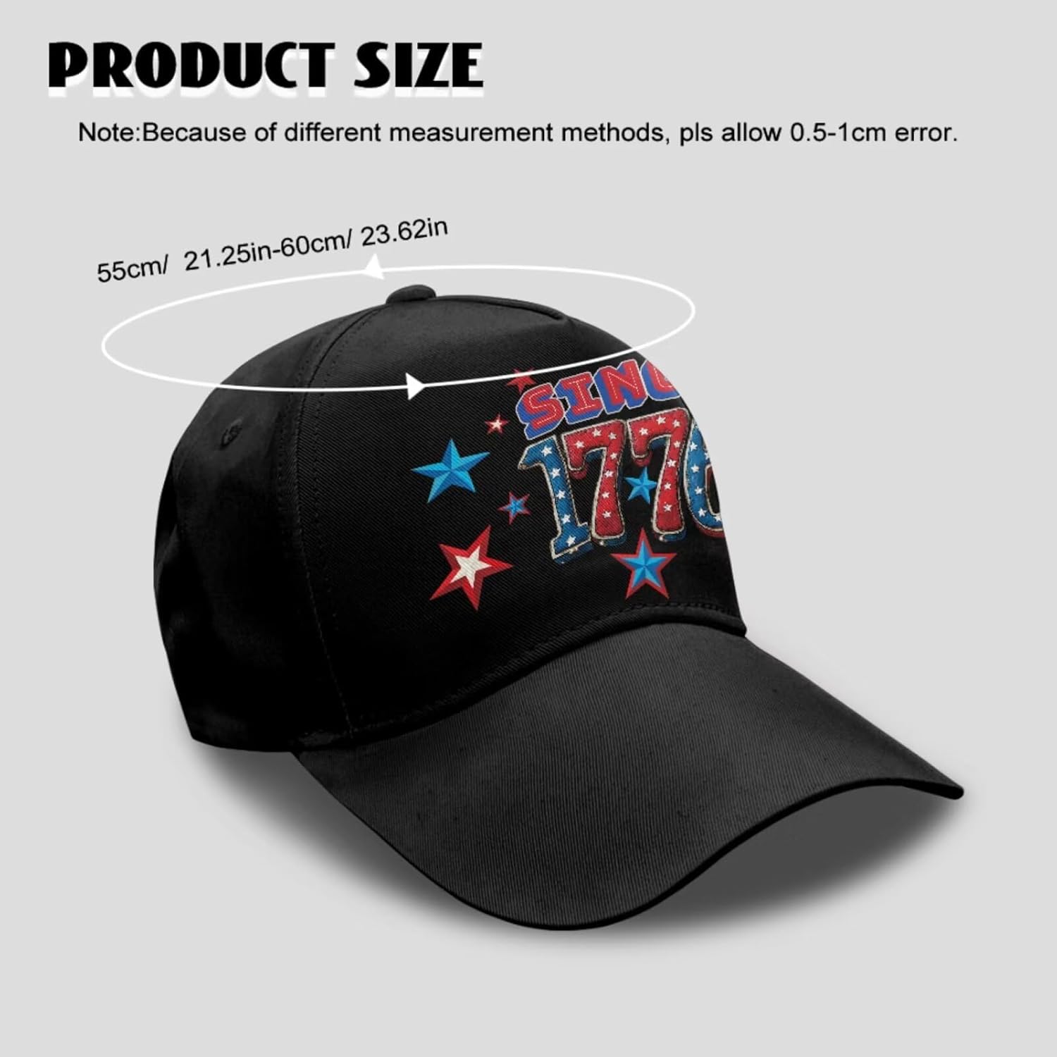 Mens Patriotic Button Down Shirt & USA 250th Anniversary Hat Set, Short Sleeve 4th of July Shirts with Baseball Cap