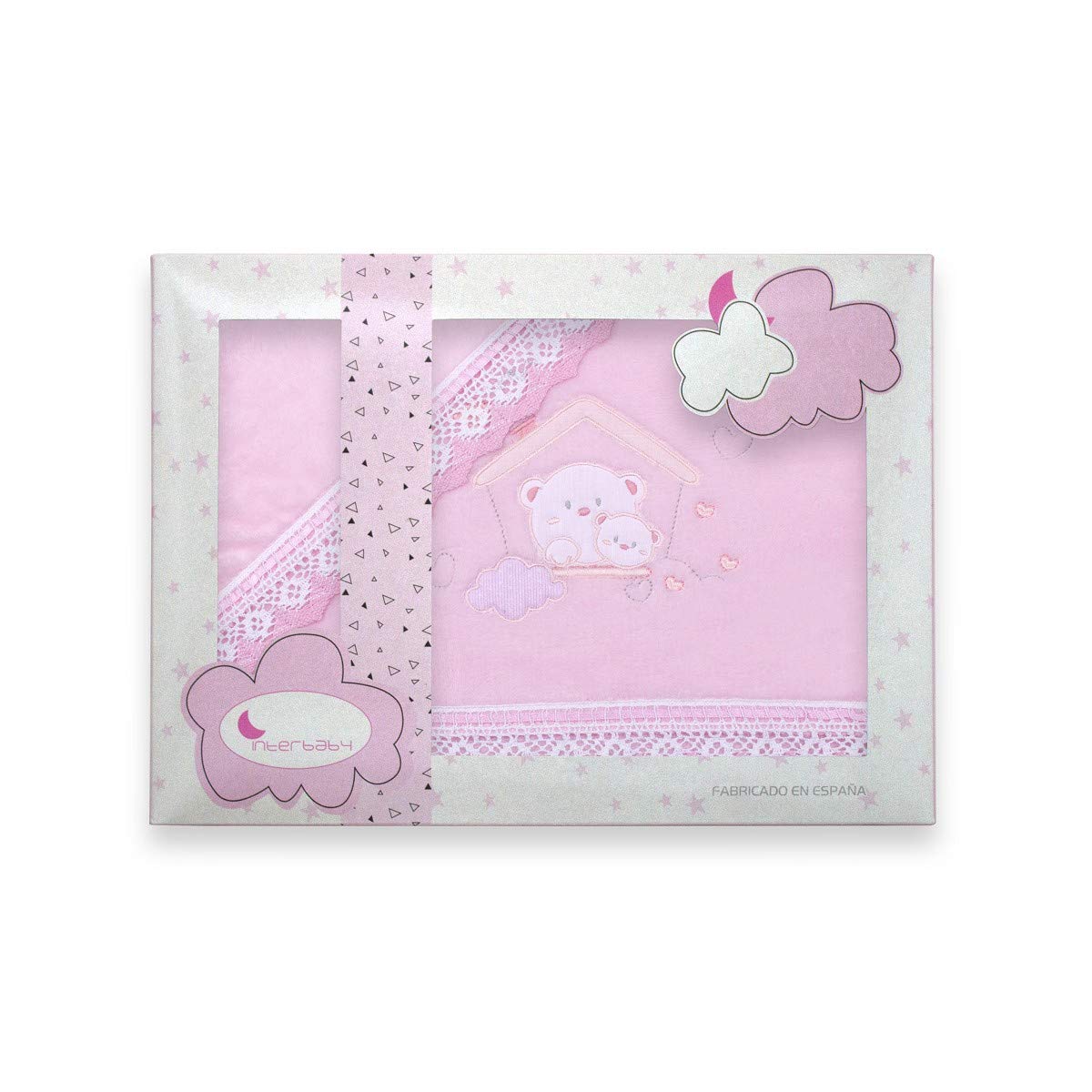 Sábanas Minicuna Coralina Casita Rosa