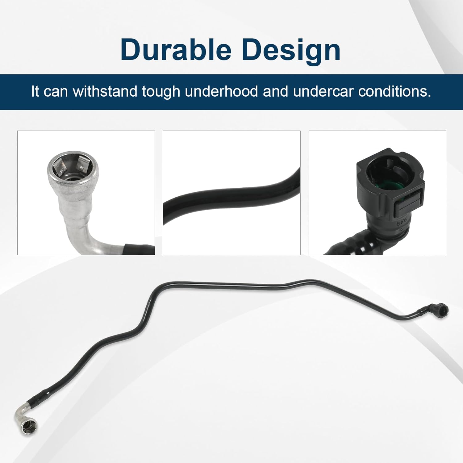 904-018 Rear Fuel Line Compatible with Chevrolet Silverado 1500 GMC Sierra 1500 2008-2018 Fuel Line Gas Rear