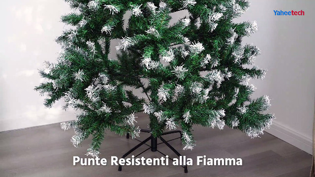 Albero Di Natale Artificiale 183 Cm Folto Con Base Metallica: Abete PVC Realistico, 1000 Rami, Sistema A Cerniera - Decorazione Invernale Per Casa E Ufficio