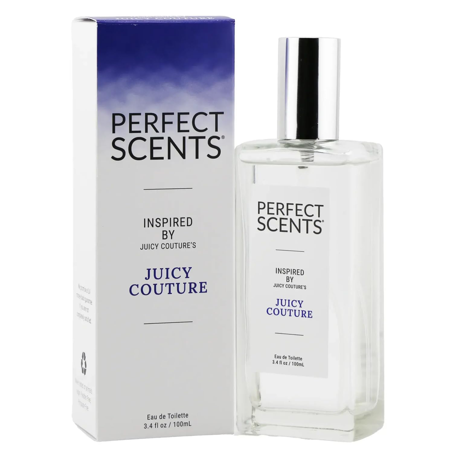 Perfect Scents Fragrances, Inspired by Juicy Couture’s Juicy Couture, Women’s Eau de Toilette, CLEAN, Vegan, Paraben-Free, Phthalate-Free, Never Tested on Animals, 3.4 Fluid Ounces