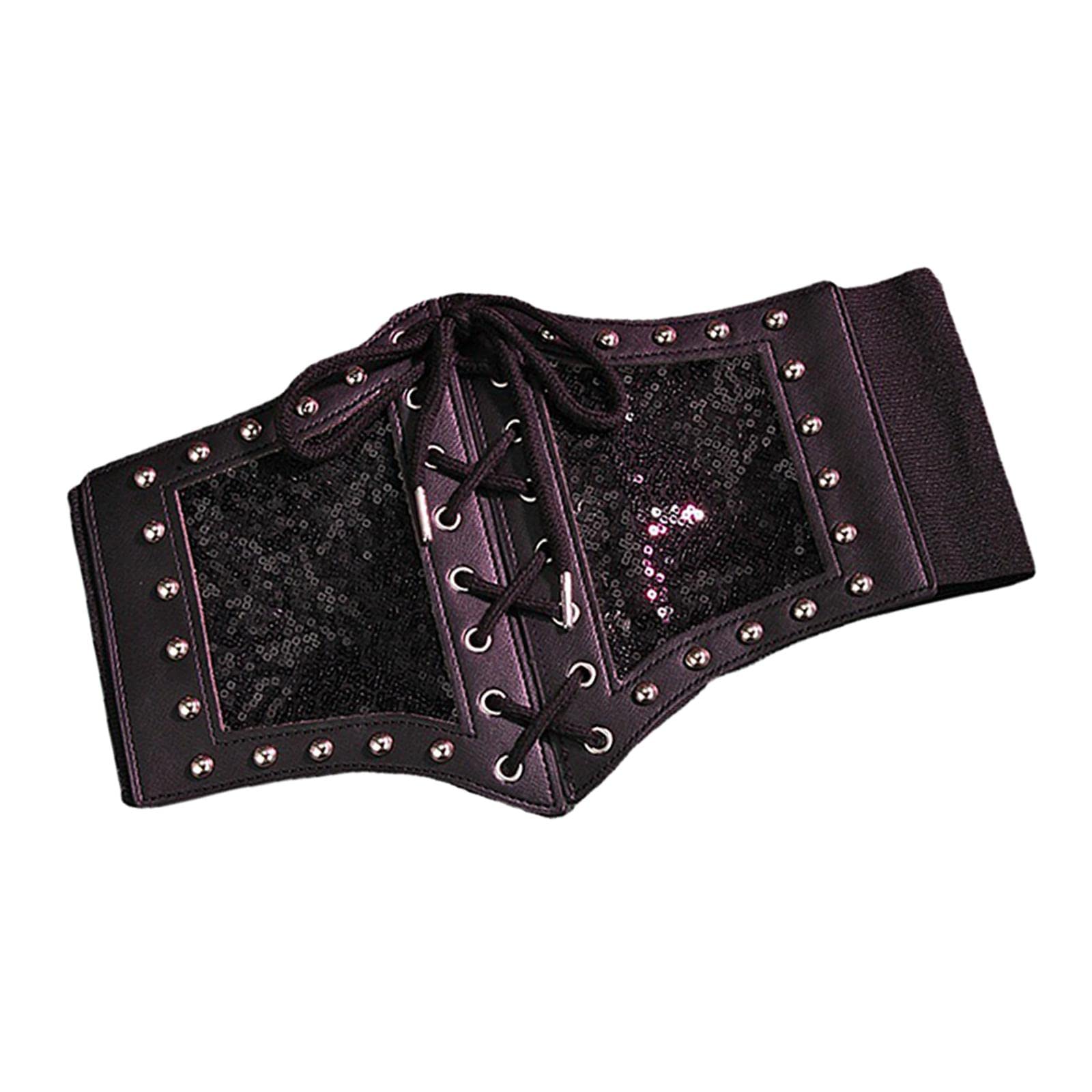 Punk Gothic Women Waist Belt Cummerbunds Stretch Decorative Wide Corset Belt | Clothing, Shoes & Accessories | Womens Accessories | Belts-image-3