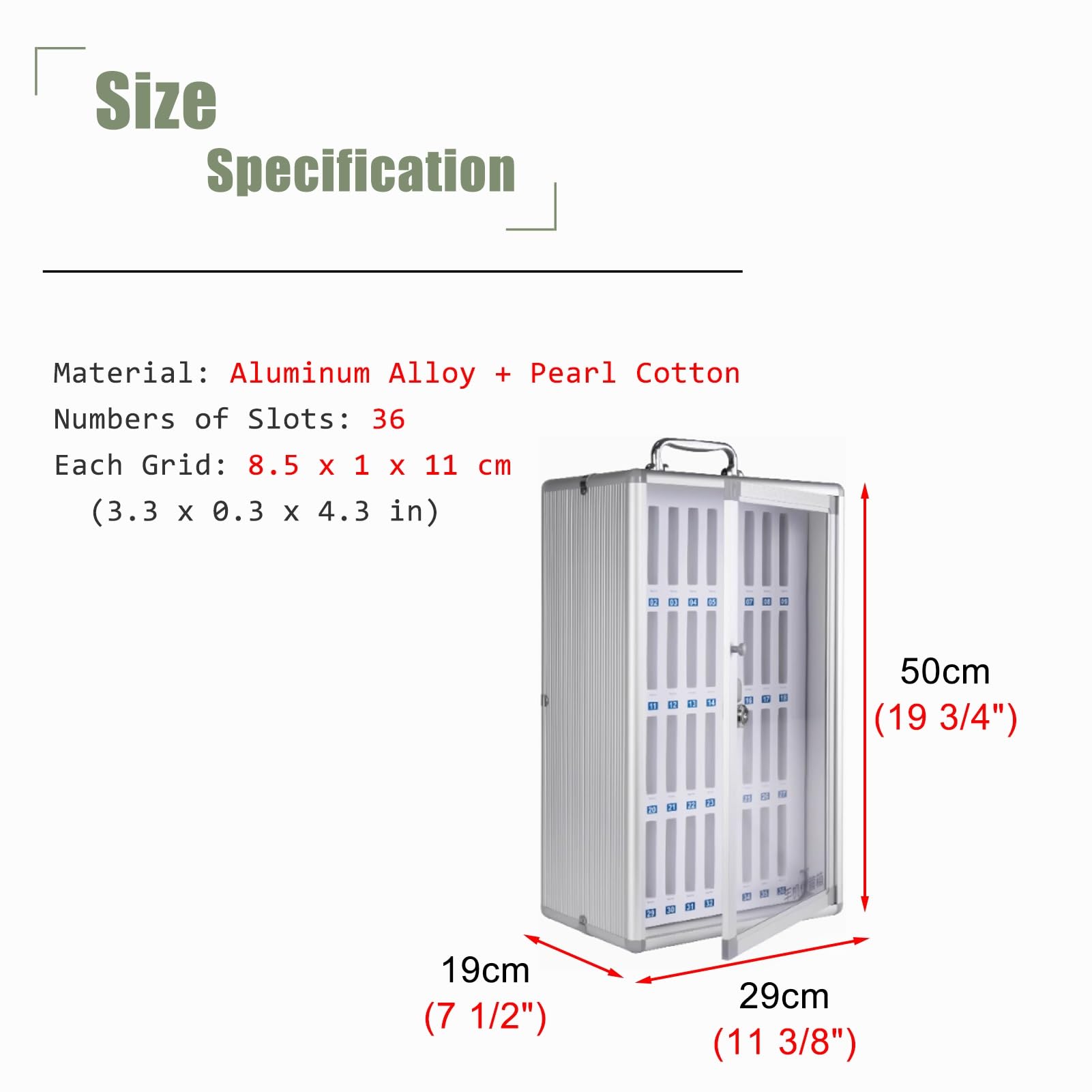Armadietto portatile in alluminio per telefono 60 slot 48 scomparti ideale per le aziende Soluzione di archiviazione efficiente Design durevole per dispositivi mobili Organizza e ottimizza lo spazio
