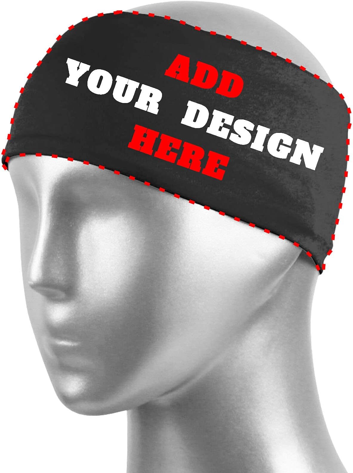 Custom Sport Headbands for Men Women Personalized Headwraps Hair Bands Customize Bandana Balaclava for Gym, Running, Cycling, Yoga, Basketball, Football