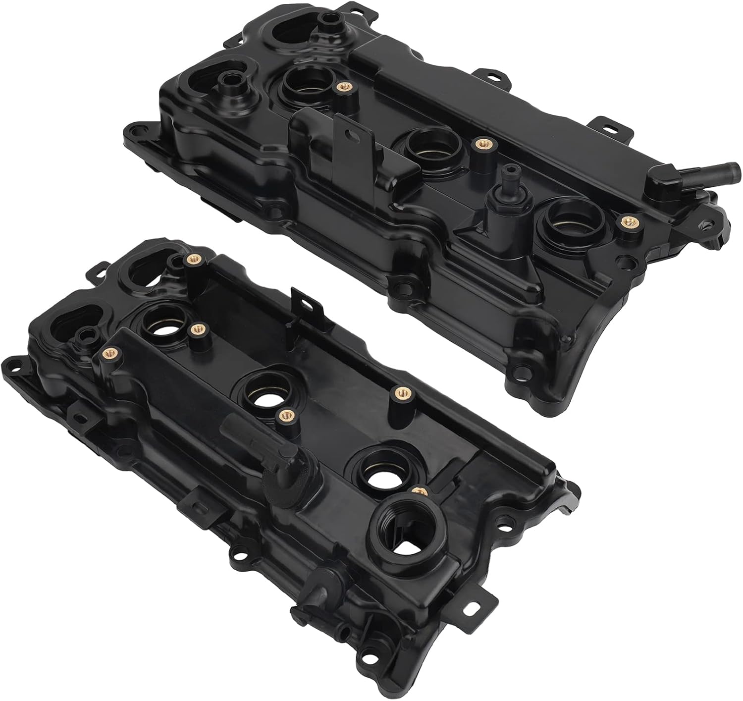 2PCS Valve Cover with Gasket Compatible with Nissan Maxima 2009-2014 2016-2020, Altima 2015-2018, Pathfinder 2015-2016, Murano 2015-2020, Infiniti JX35 2013, QX60 2015-2016 3.5L, Replace# 132649N00A