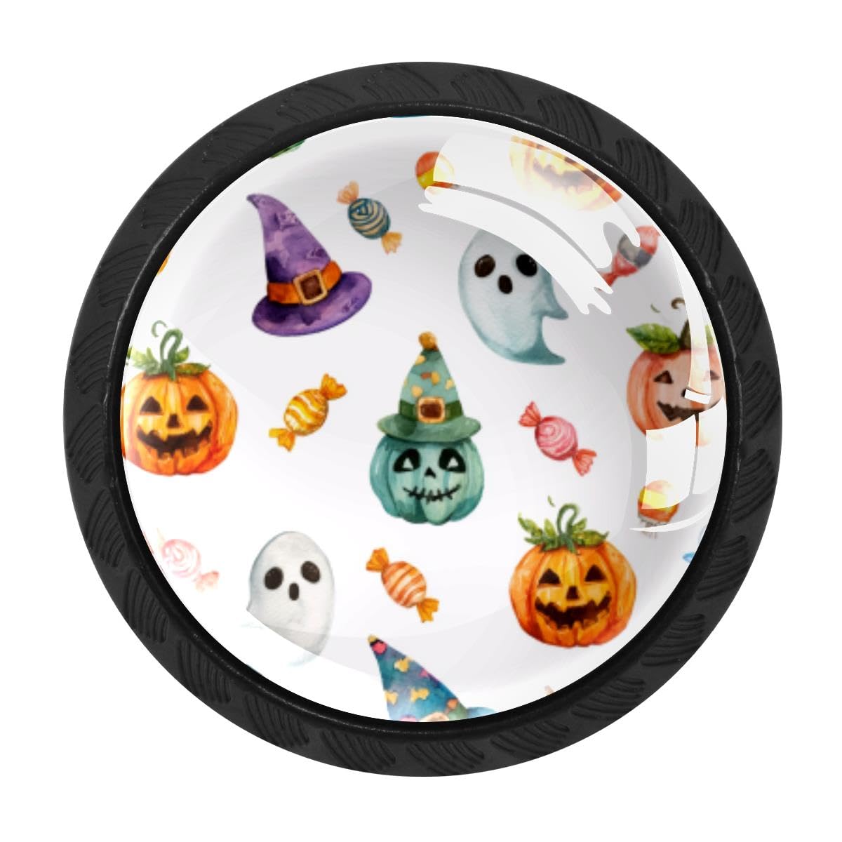Heoeh Multi 4 4 Pcs Cabinet Knobs, Halloween Pumpkins Candy Drawer Knobs Dresser Handles
