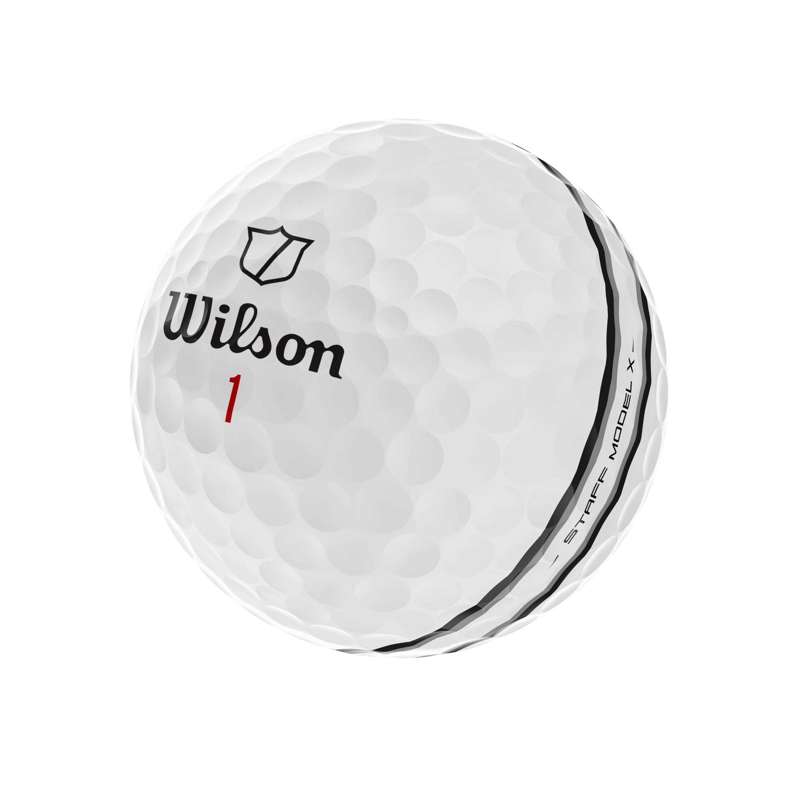 Wilson Staff Model X TRK360 Golfbälle, TRK360-Technologie für präzises Zielen, Vierteiliger Urethan-Ball, 12er-Pack, Farbe: Weiß