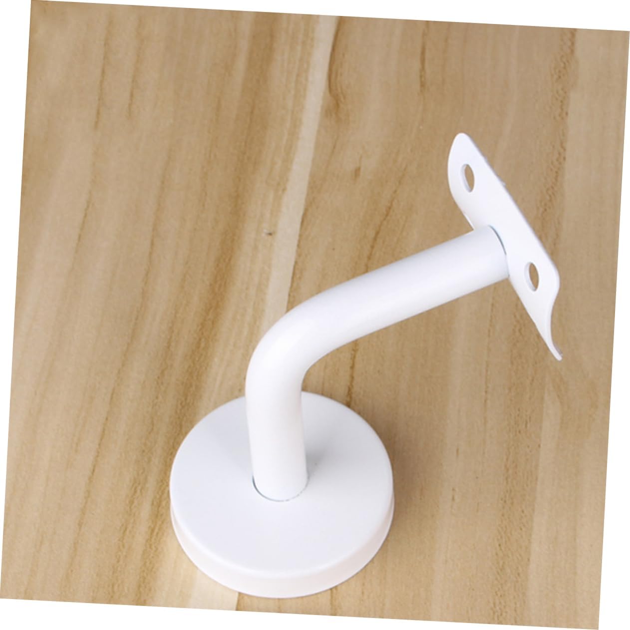 3Pcs Stainless Steel Handrail Wall Mounted Brackets for Stairs | Solid Support, Easy Installation, Enhanced Stability, White Finish, Gym and Lavatory Use