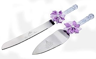 GIFTS INFINITY Personalized Wedding Cake Knife and Server Set with Engraving – Mis Quince Anos, Keepsake Gift for Wedding, Anniversary, Reception, Birthday & Other Occasions (Ct-101PUT)