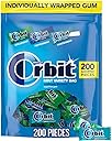 ORBIT Peppermint, Spearmint, & Wintermint Assorted Sugar Free Chewing Gum Bulk Pack, 13.4 oz 200-Piece Bag