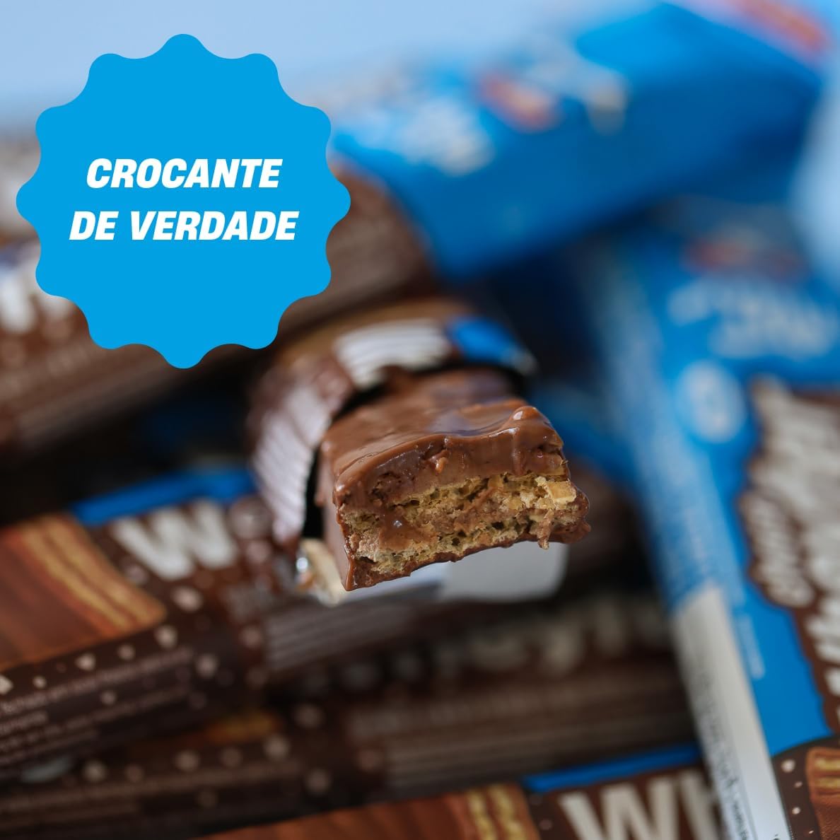 +Mu Chocowheyfer Proteico Sabor Chocolate c/Avelã - Display 12 unidades de 25g