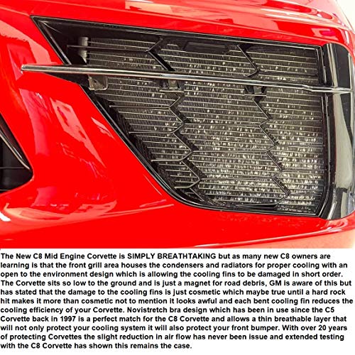 C8 Corvette Stingray Novistretch Front Bra High Tech Stretch Mask Fits: C8 2020 + Later Corvettes #TOP4