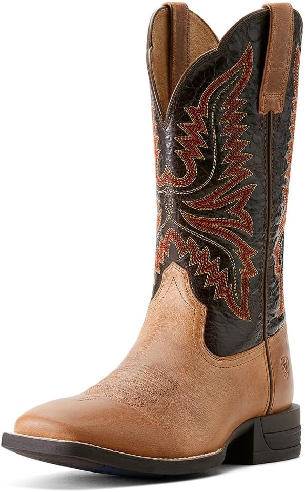 ARIAT Men's Brush Creek Wide Square Toe Cowboy Boot