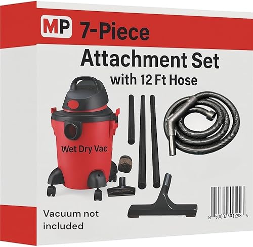 Reemplazo compatible para algunas aspiradoras de estilo aspirador y Ridgid, manguera de grado comercial a prueba de aplastamiento con juego de