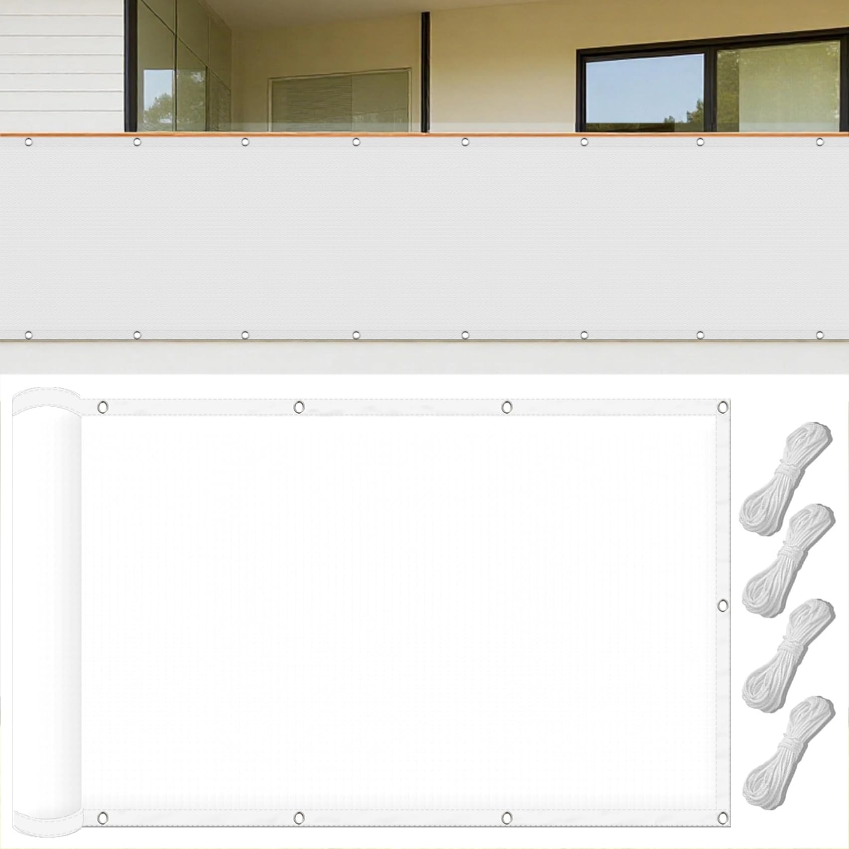 Vela de sombra para jardín y terrazas lista para crear rincones frescos y proteger del viento