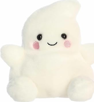 Aurora Spooky Palm PalsTM Tricks GhostTM Stuffed Animal - Fun Collectible Plush for Kids and Adult Collectors - Perfect for Halloween Decorations and Gifts - White 5 Inches