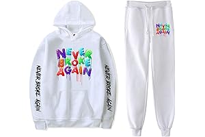 Juice Wrld Hoodies for Men: Uniform Two-Piece Hoodies Pants Tracksuit