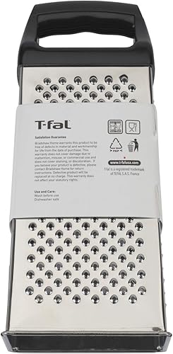 Miniatura 2 de Rallador de caja de acero inoxidable (9 x 4 x 3 pulgadas), afeitadora de mano de 4 caras, rallador y rebanador, ideal para queso parmesano,