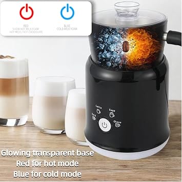 700mL Electric Milk Frother and Steamer, Hot & Cold Foam Maker for Lattes, Cappuccinos & Macchiatos with Auto Shut-Off, Frother Jug for Coffee, Hot Chocolate and Almond Milk (24.7oz)