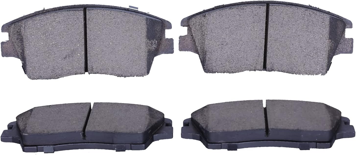 Front Replacement For Ceramic Brake Pad D1847 for 2020 Hyundai Elantra 2016-21 Hyundai Tucson 2017-20 Kia Sportage Hardware Fit Included