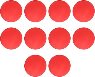 XINL Soft Foam Balls, 10pcs Ultra Light Universal Multi Purpose Bright Color Foam Practice Balls for Indoor and Outdoor Training(red)