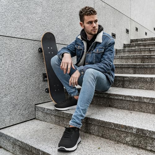 SMILIN Men's Casual Dress Sneakers, Non Slip Wide Walking Sneakers for Daily Comfort, Vegan Leather Tennis Shoes for Men4