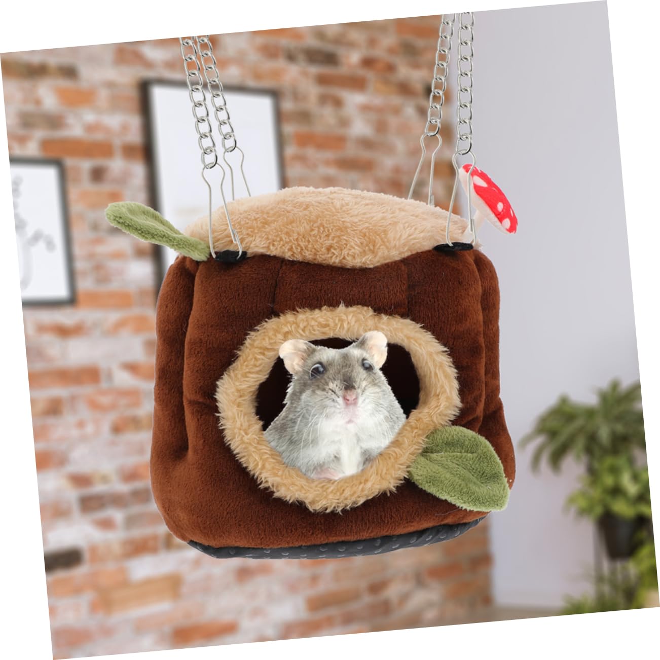 BESPORTBLE 4pezzi Nido Caldo Per Criceti e Piccoli Animali Letto Morbido Per Criceti Scoiattoli e Coniglietti Casa Accogliente Per Inverno Nido Appeso Per Animali Domestici