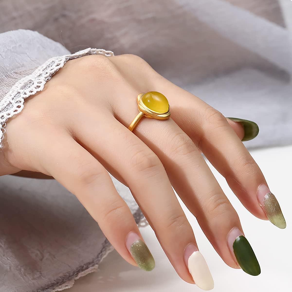 925 Sterling Silver Flower Adjustable Rings Base fit 6/7/7.5/9/10/11mm Round Cabochons Cameo Setting Rings Blank Handmade Jewelry for Women