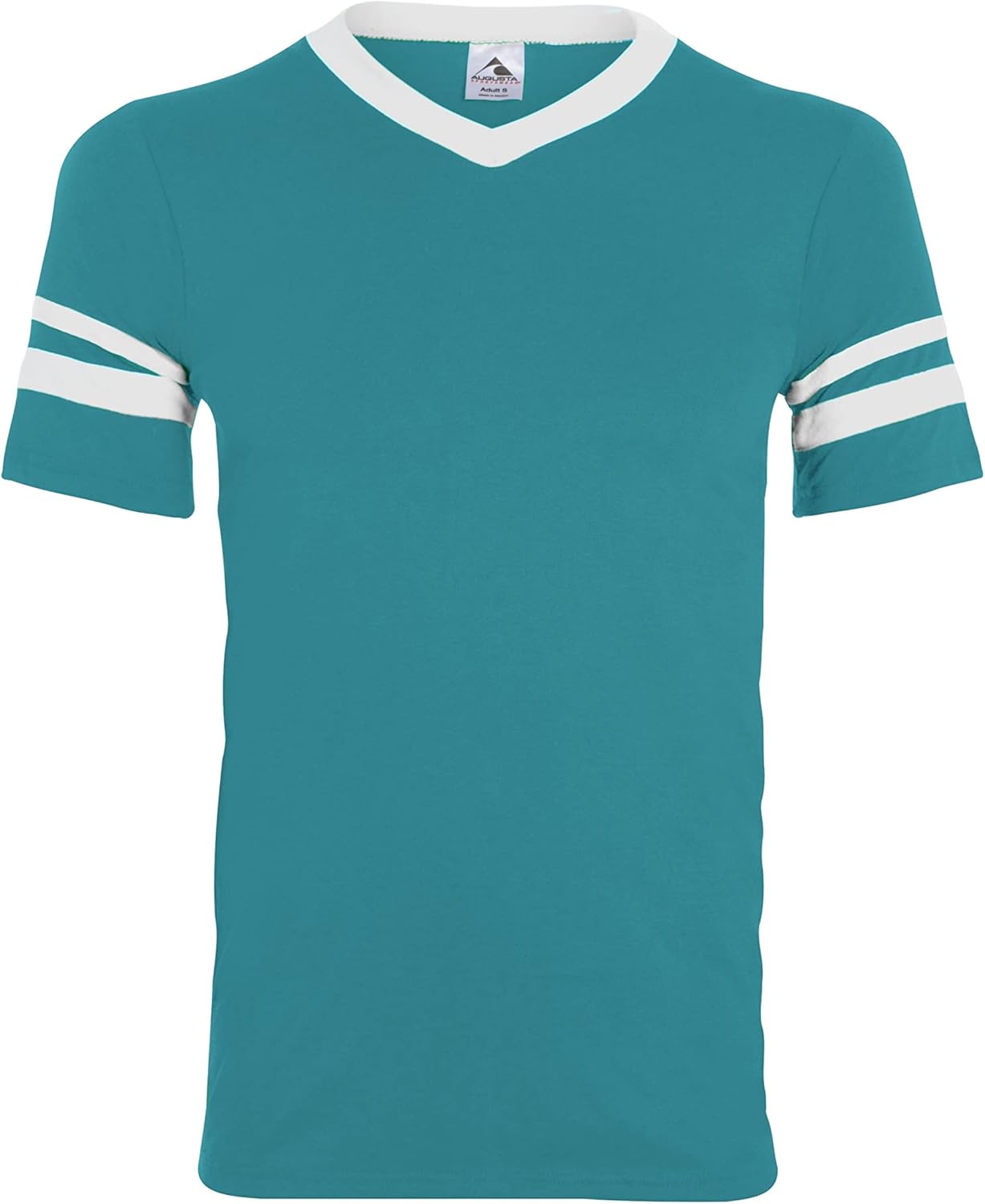 Augusta Sportswear Men's Sleeve Stripe Jersey, Teal/White, X-Large