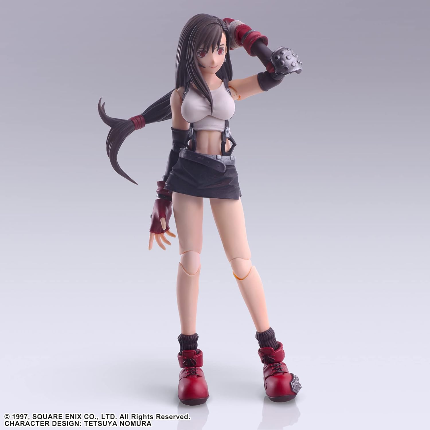 Square Enix Final Fantasy VII Bling Arts Tifa Lockhart PVC Pre-Painted Action Figure, Black, 4988601381734