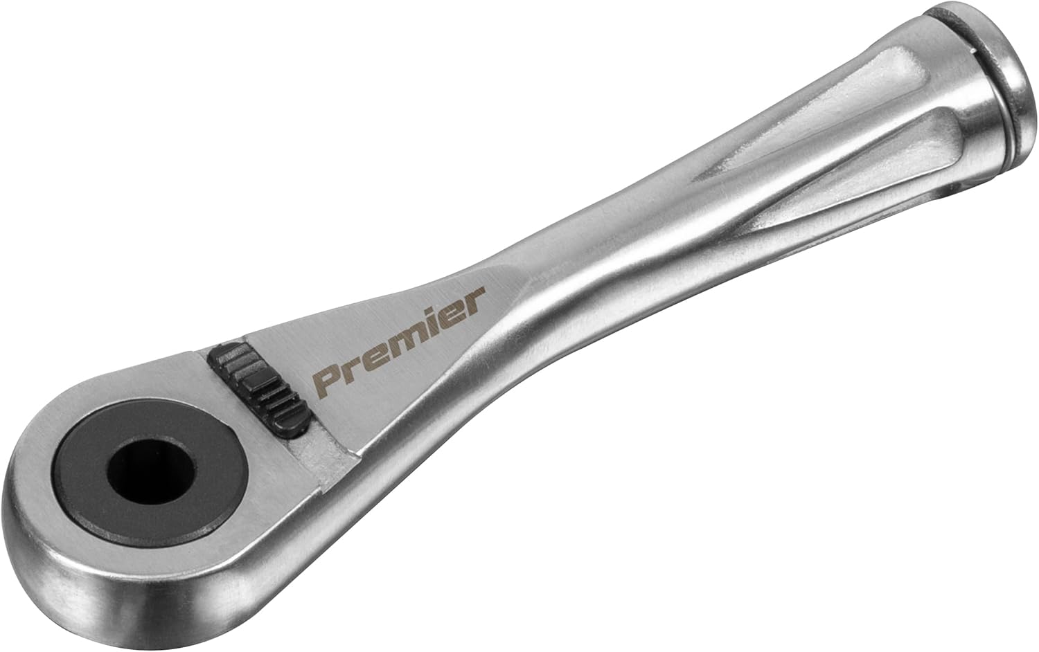 Sealey AK6962 Bit Driver Micro Stainless Steel Ratchet, 1/4 Hex, 85mm x 123mm x 42mm, Silver