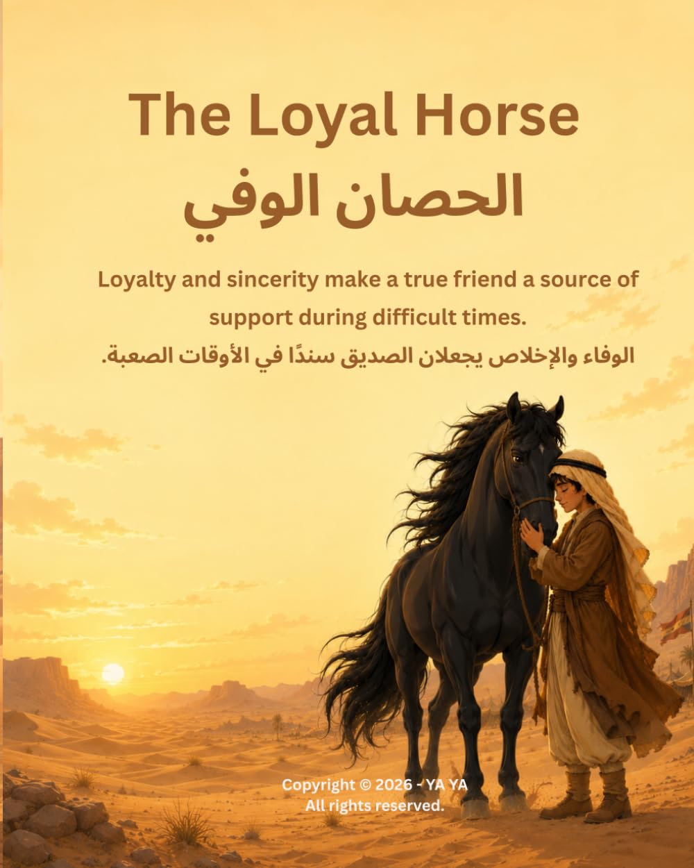 الحصان الوفي | The Loyal Horse: قصة عربية إنجليزية للأطفال عن الصداقة والشجاعة والوفاء | A Bilingual Arabic-English Children’s Story About Friendship, Courage, and Loyalty