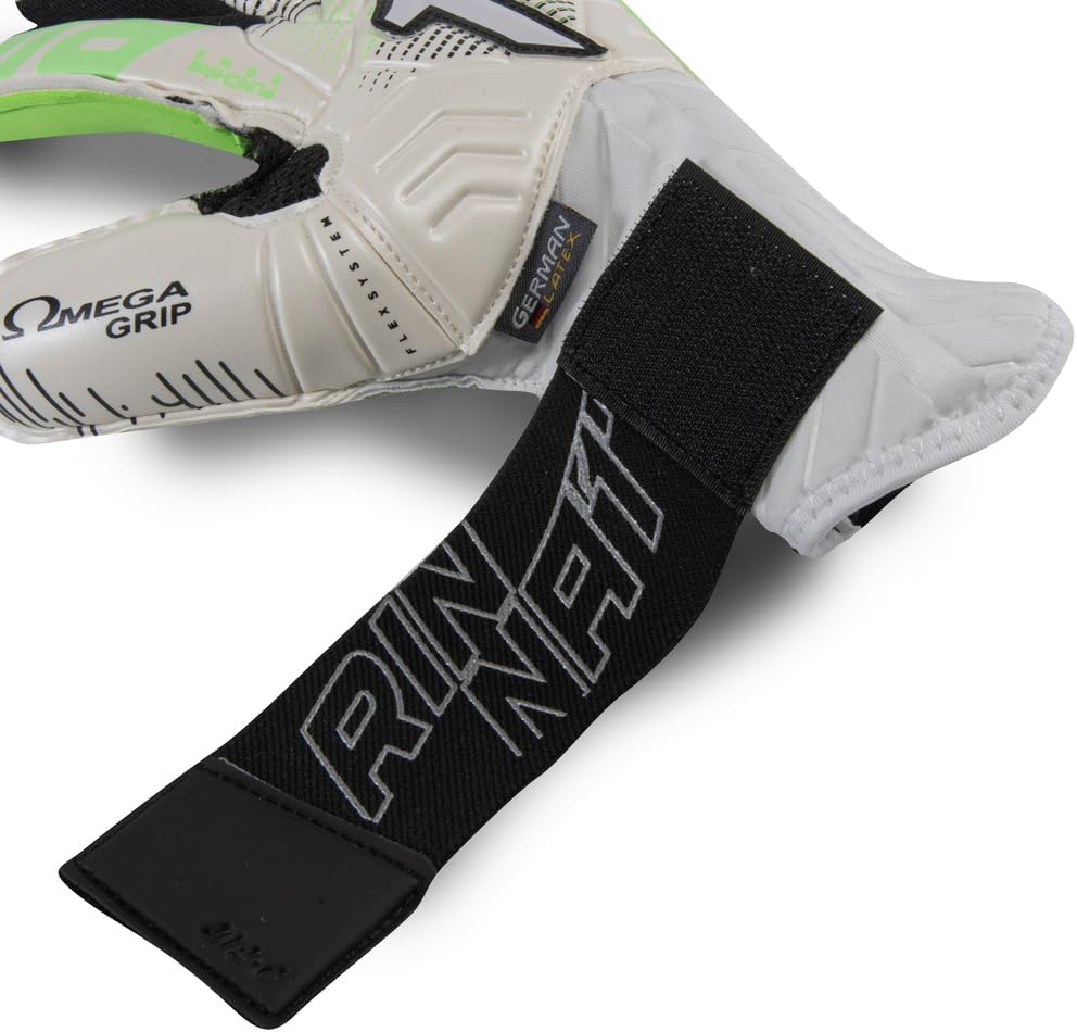 Rinat Goalkeeper Gloves Egotiko Stellar Alpha (White/Green, 7)