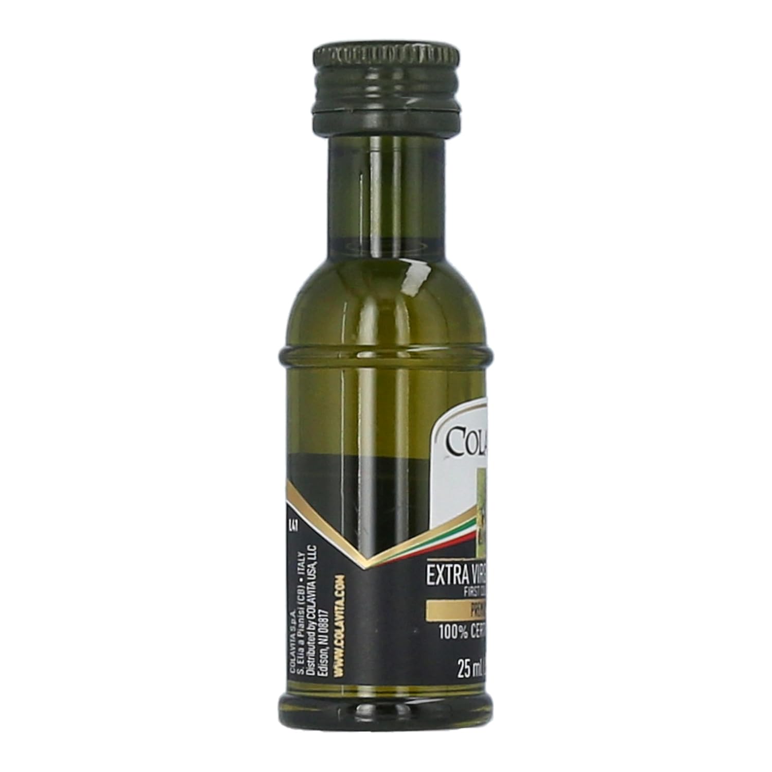 Colavita Mini Sizes - Premium Italian Extra Virgin Olive Oil, Pack of 80 (25ml each, .85oz) Plastic Bottles