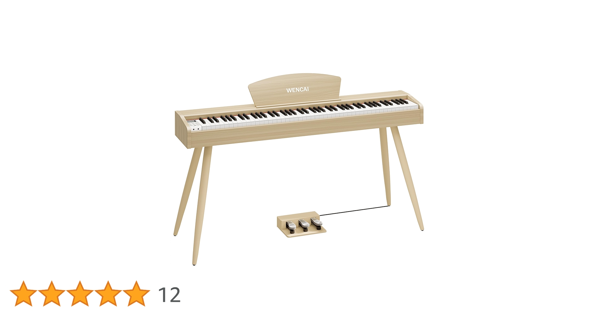 Amazon | WENCAI 電子ピアノ 88鍵盤 ハンマーアクッション鍵盤