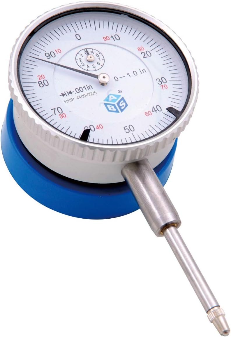 HHIP 4400-0025 1" Dial Indicator and Magnetic Back Set