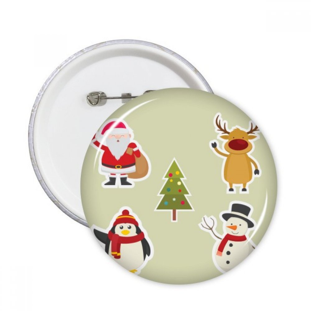Badge Noël pour pull triste bouton décoration facile vêtement 5pcs - 3