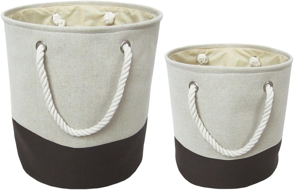 laroom Grillbesteck – Set 2 Baskets Clothes, Beige and Brown