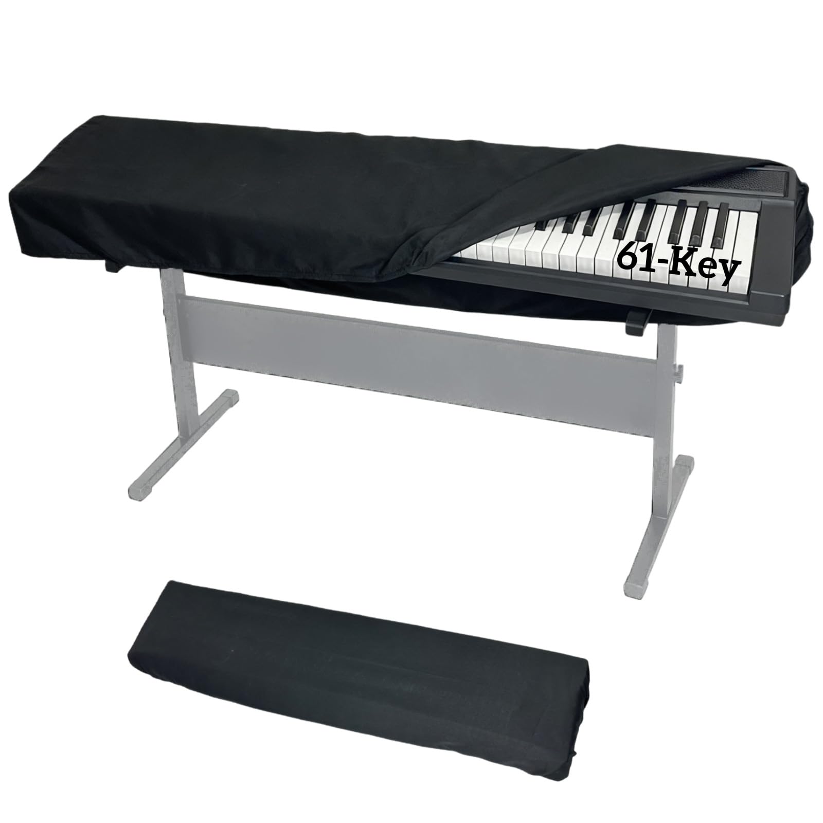 61-Key Piano Keyboard Dust Cover Full Coverage Dirt Proof Durable Anti-Wrinkle w/ Rope Cord Lock Design Digital Pianos Musical Instrument Accessories