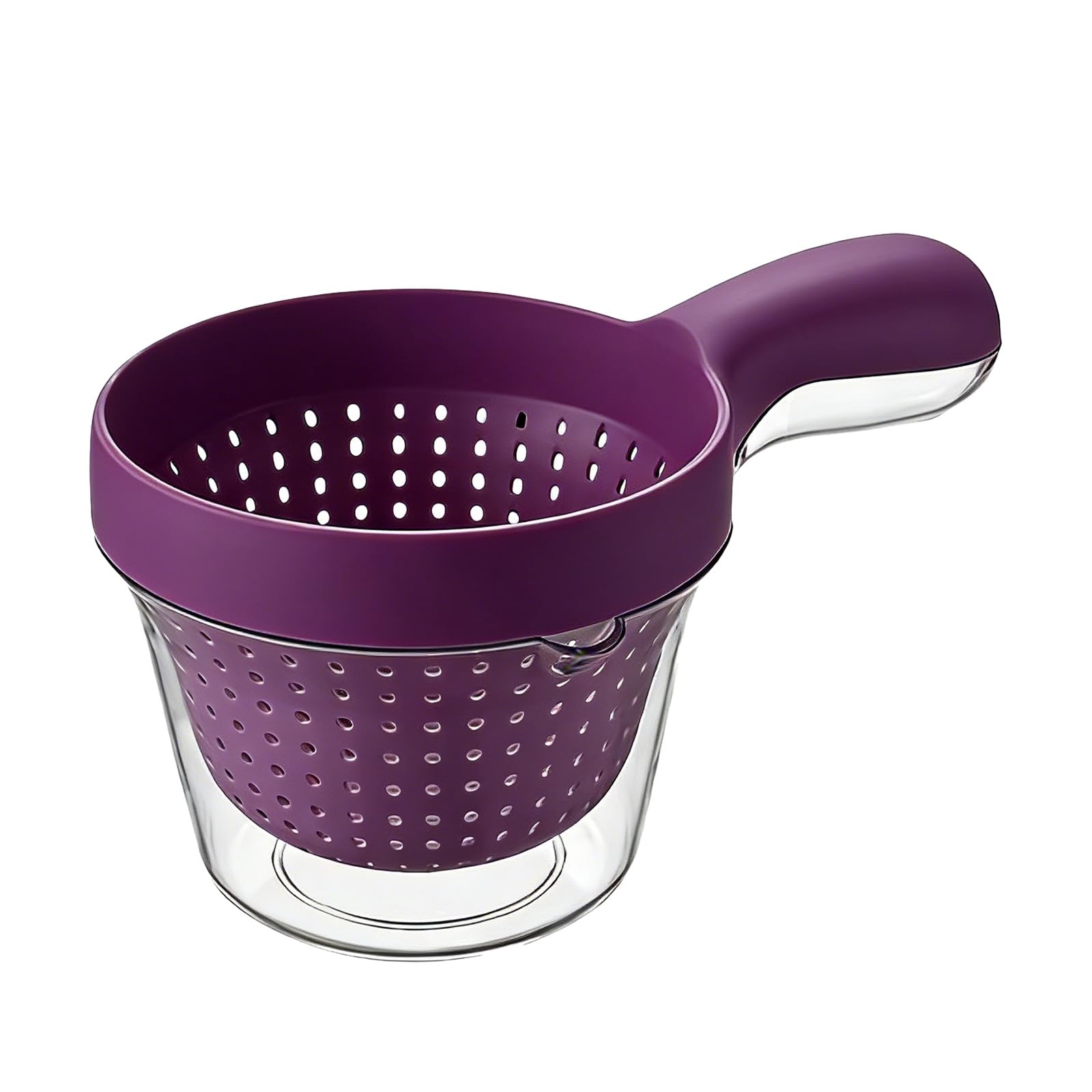 Stackable Fruit and Vegetable Basket Container with Handles for Salad Prep and Small Kitchen Storage Camping Food Container