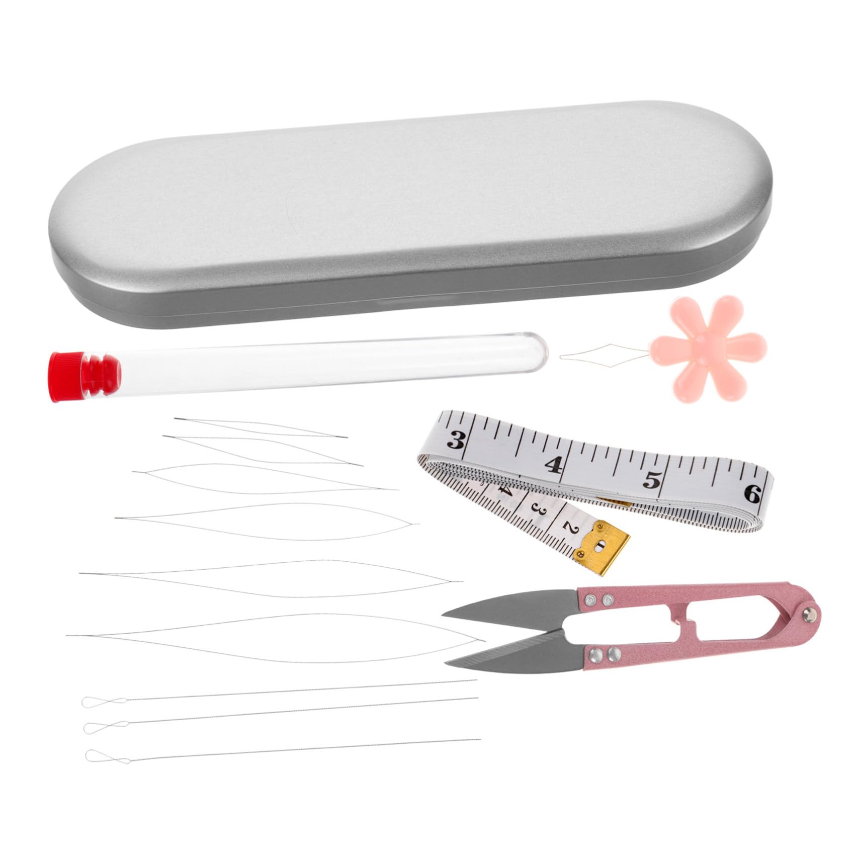 VILLCASE Stainless Steel Beading Needles Set Jewelry Making Tool for Bracelet Crochet Bead Embroidery