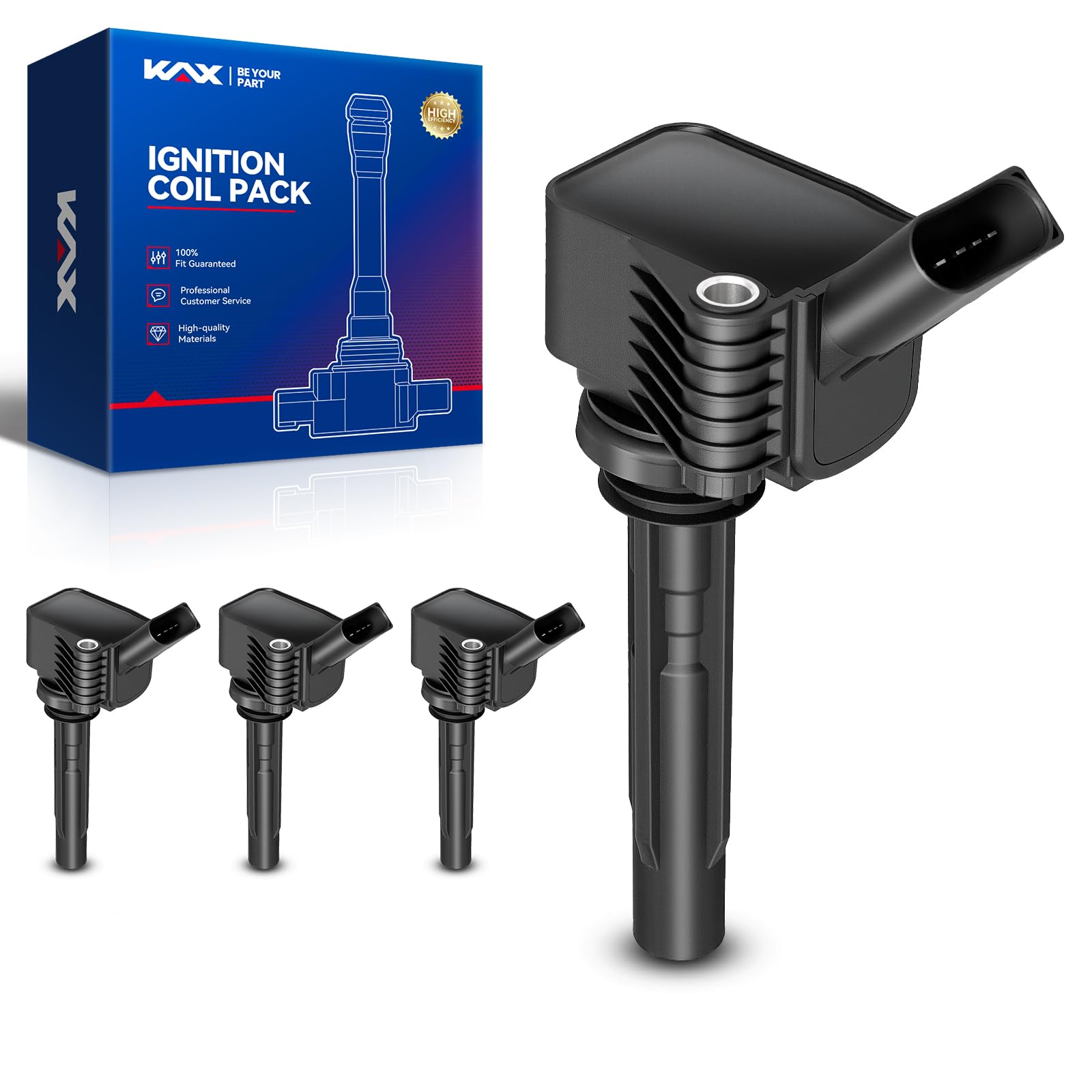 KAX Ignition Coil Pack Fit for Volkswagen Jetta 2013 2016-2019 1.4T